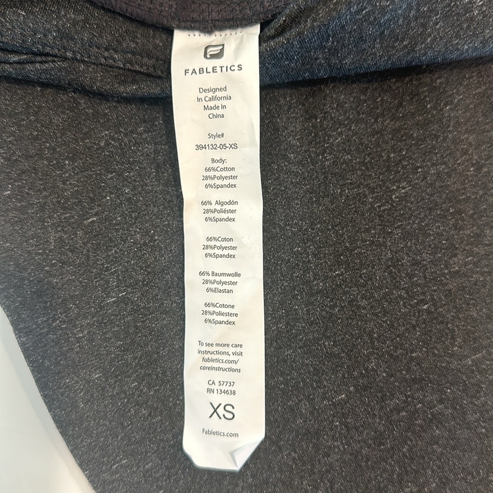 Never Worn Fabletics Color Block Leggings Gray & … - image 4